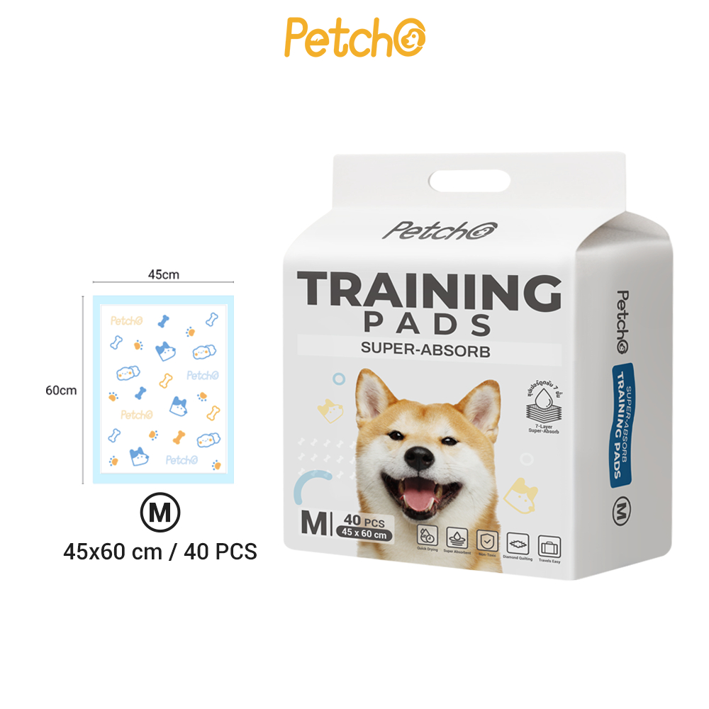 Petcho แผ่นฝึกขับถ่ายซุปเปอร์ดูดซับ รุ่นหนา 7 ชั้น S/M/L