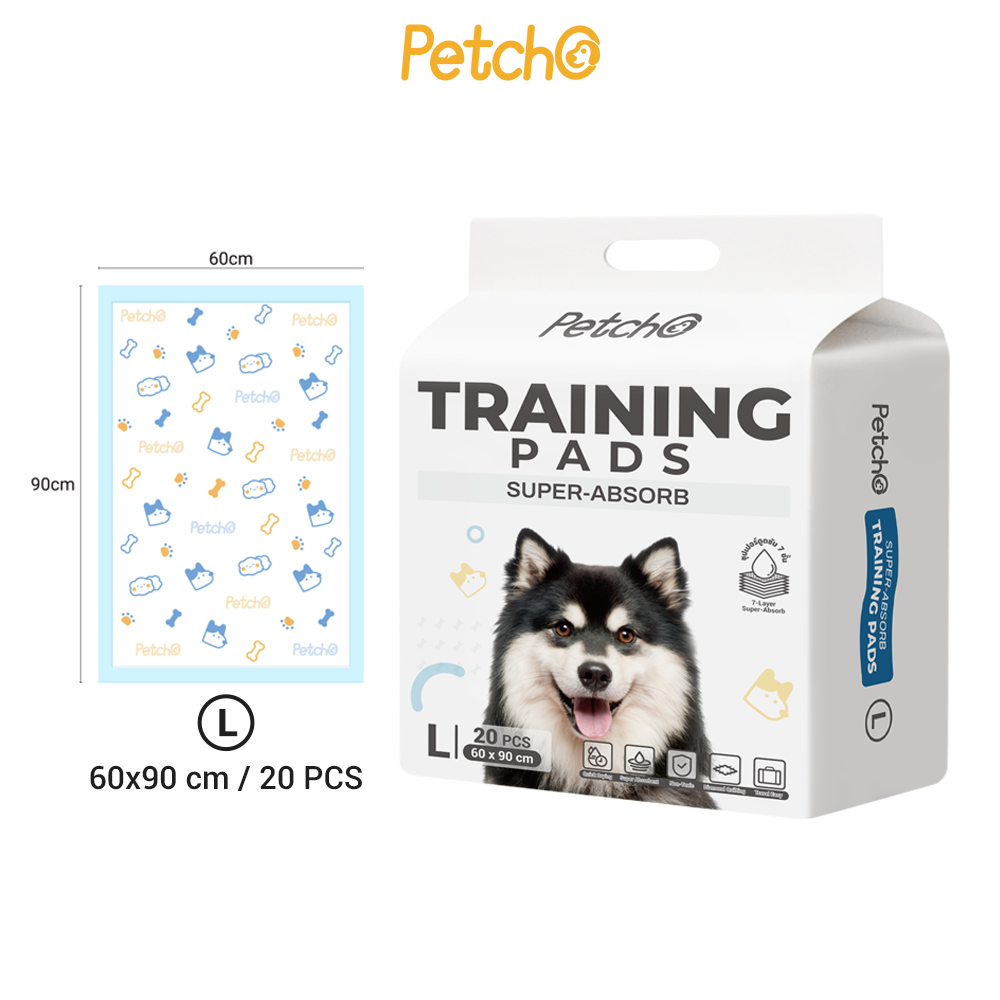 Petcho แผ่นฝึกขับถ่ายซุปเปอร์ดูดซับ รุ่นหนา 7 ชั้น S/M/L