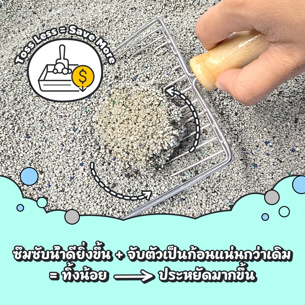 Petcho ทรายแมวซีโอไลต์ พรีเมียม 3 in 1  12L/9.6KG