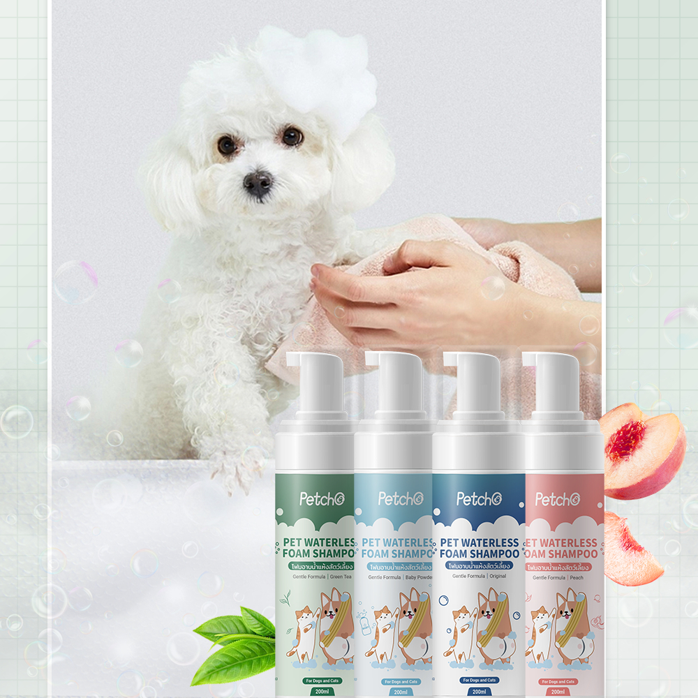 Petcho โฟมอาบนําแห้งสัตว์เลียง 200ml