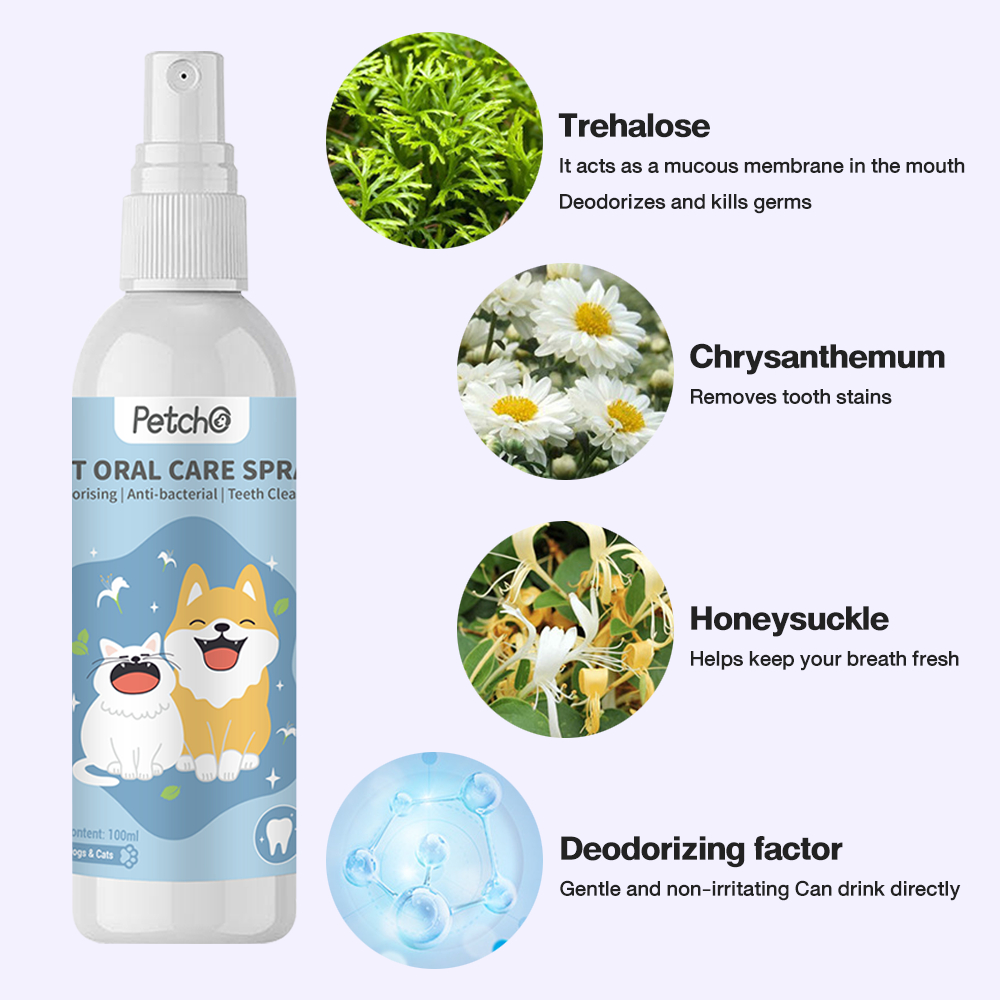 Petcho สเปรย์ฉีดช่องปากสัตว์เลี้ยง 100ml