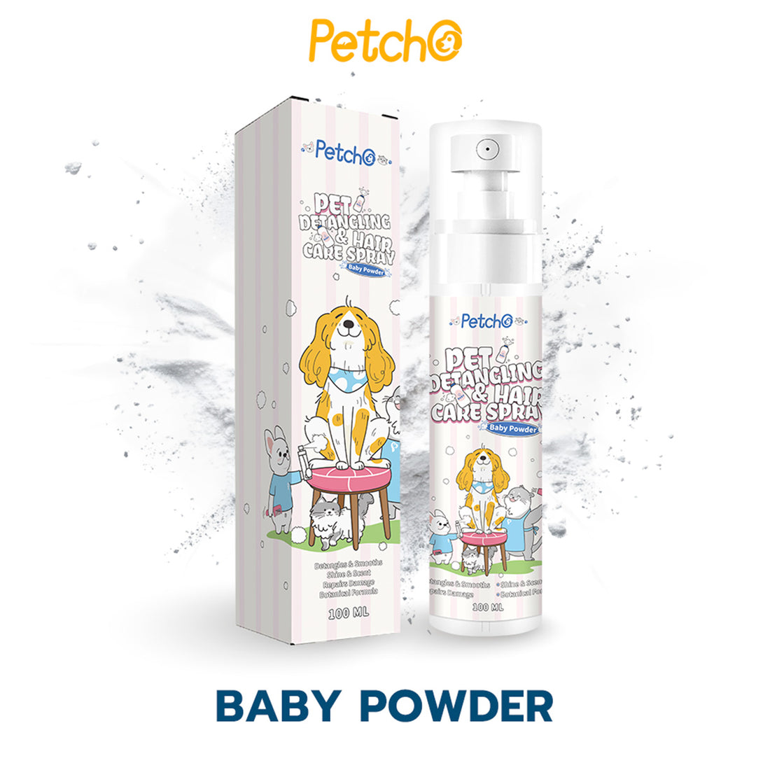Petcho สเปรย์แก้ปมขนสัตว์เลี้ยง 100ml