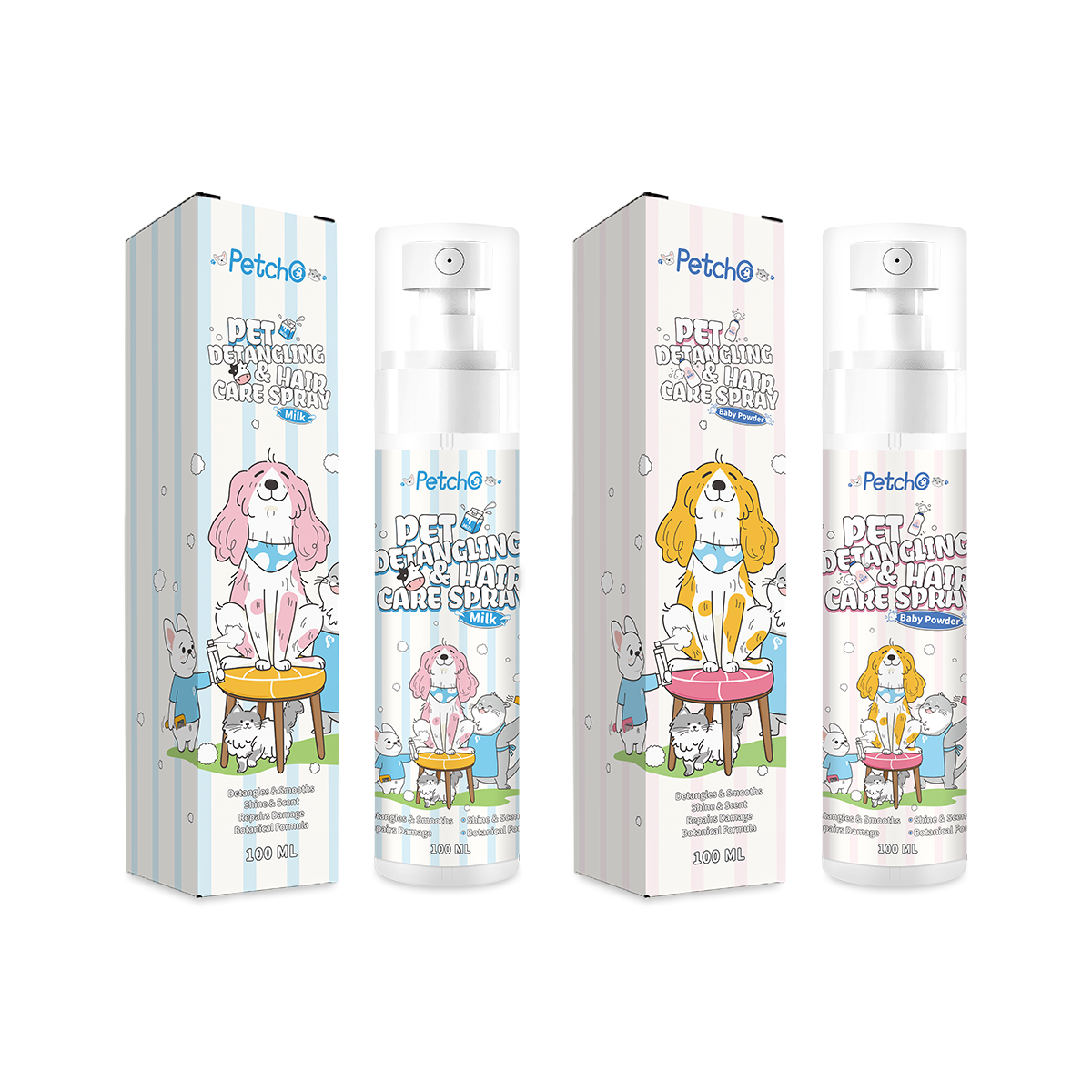 Petcho สเปรย์แก้ปมขนสัตว์เลี้ยง 100ml
