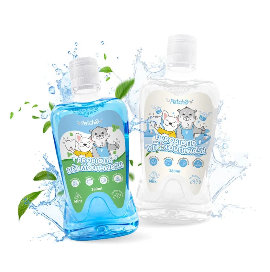 Petcho น้ำยาบ้วนปากสำหรับสัตว์เลี้ยง Probiotic 380ml