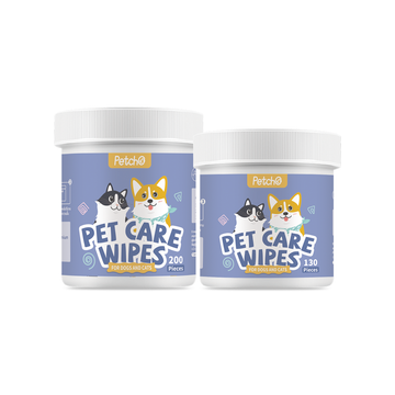 Petcho แผ่นเช็ดทําความสะอาดสัตว์เลียง 130/200pcs