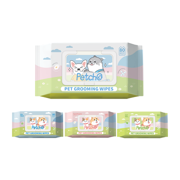 Petcho ผ้าเช็ดทําความสะอาดสัตว์เลียง 16x20cm/80pcs