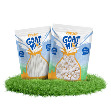 Petcho ขนมนมแพะสําหรับสุนัข Goat Milk Collection 100/500g